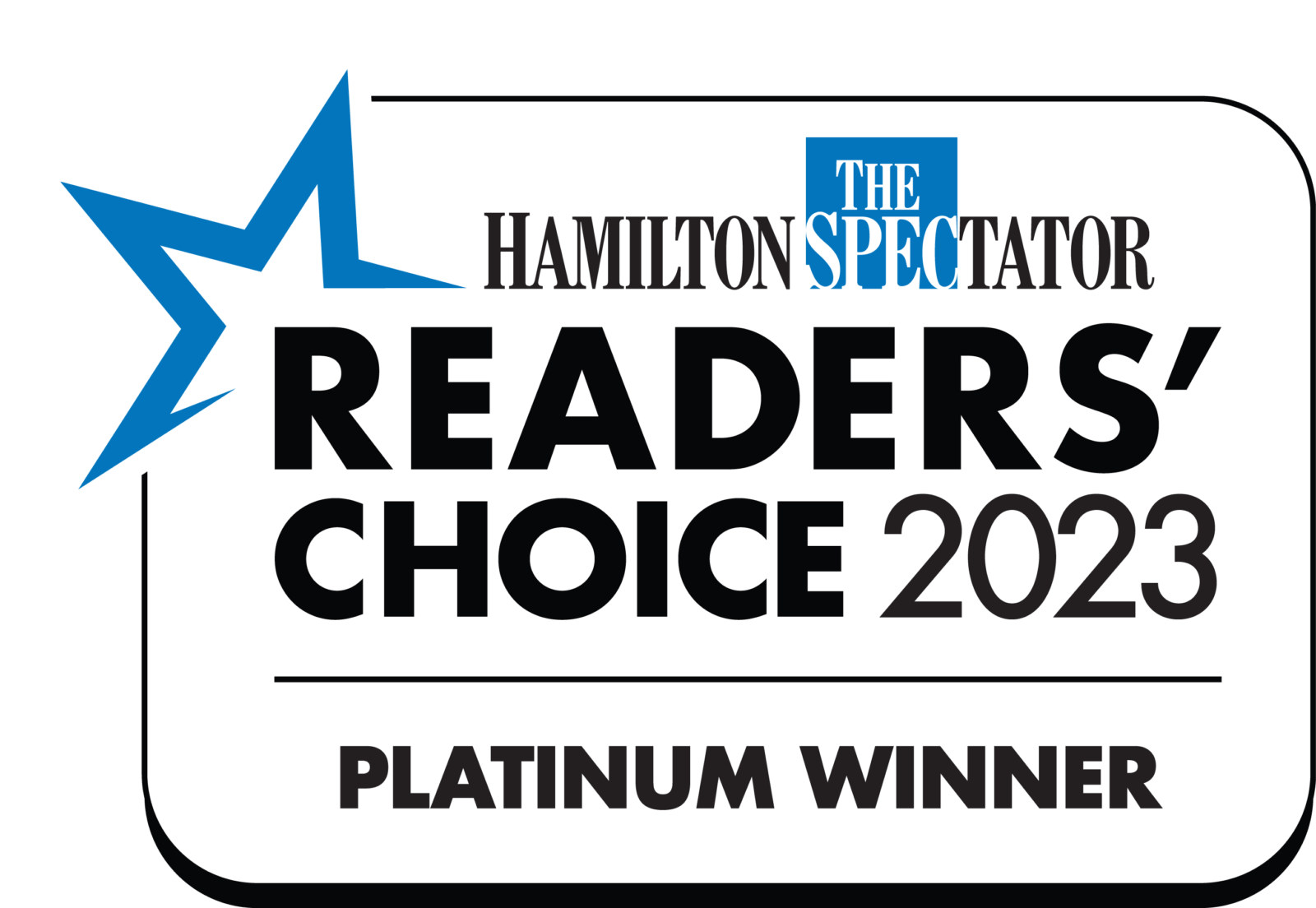 The Hamilton Spectator Readers' Choice 2023 Platinum